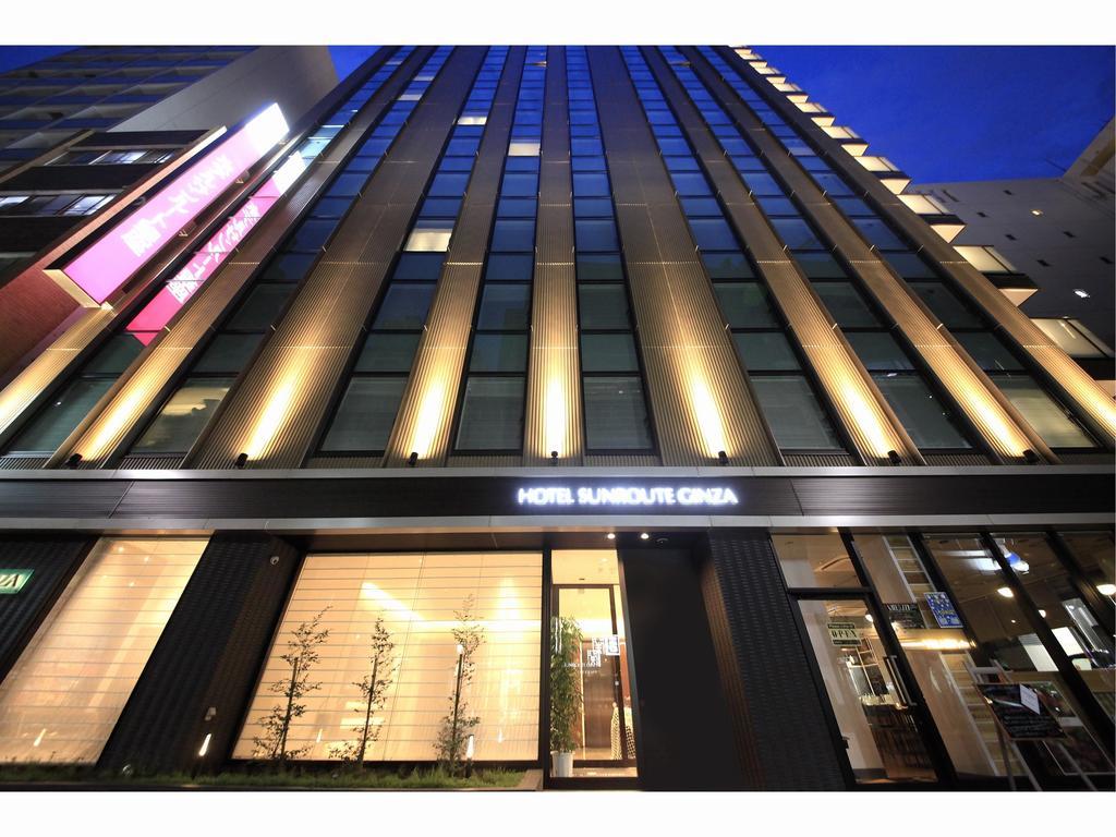 Hotel Sunroute Ginza Tokio Exterior foto